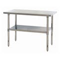 24" L x 48" W Stainless Steel Work Table with Adjustable Shelf
