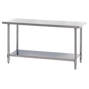 24" L x 72" W Stainless Steel Work Table with Adjustable Shelf