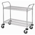 18" W x 36" L x 40" Hgt. Cart with 2 Shelves