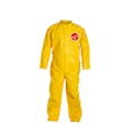 DuPont™ Tychem® 2000 Large Yellow Coveralls with Collar & Open Wrists/Ankles
