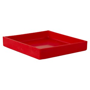 10-3/8" L x 10-3/8" W x 1-1/2" Hgt. Red Tamco® Tray
