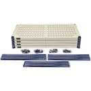 36" L x 24" W x 72" Hgt. Wire Plastic Mat Shelving Unit