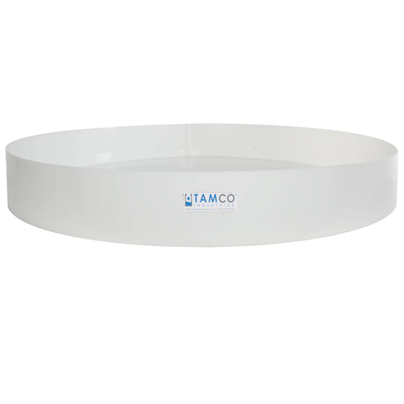 30" Dia. x 4" Hgt. HDPE Fabricated Tamco® Tray (Cover Sold Separately)