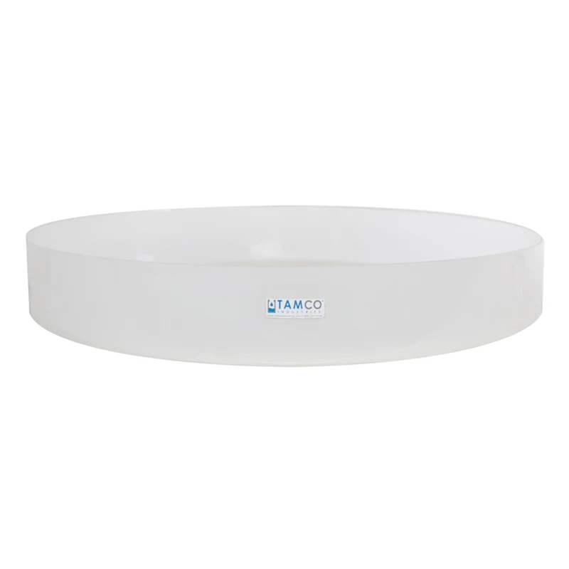 30" Dia. x 4" Hgt. Polypropylene Fabricated Tamco® Tray (Cover Sold Separately)