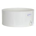 18" Dia. x 8" Hgt. Tamco® HDPE Fabricated Round Tray with Spigot (Cover Sold Separately)