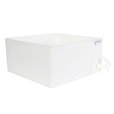 12" L x 12" W x 6" Hgt. Tamco® HDPE Fabricated Tray with Spigot (Cover Sold Separately)
