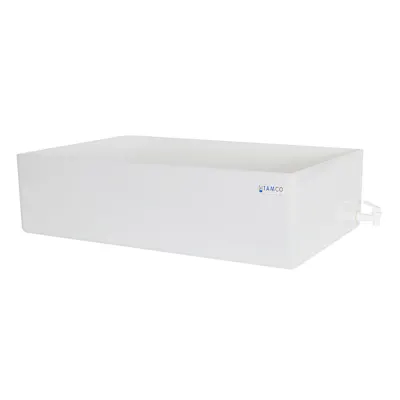 18" L x 30" W x 8" Hgt. Tamco® HDPE Fabricated Tray with Spigot (Cover Sold Separately)