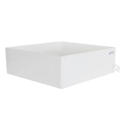 24" L x 24" W x 8" Hgt. Tamco® HDPE Fabricated Tray with Spigot (Cover Sold Separately)