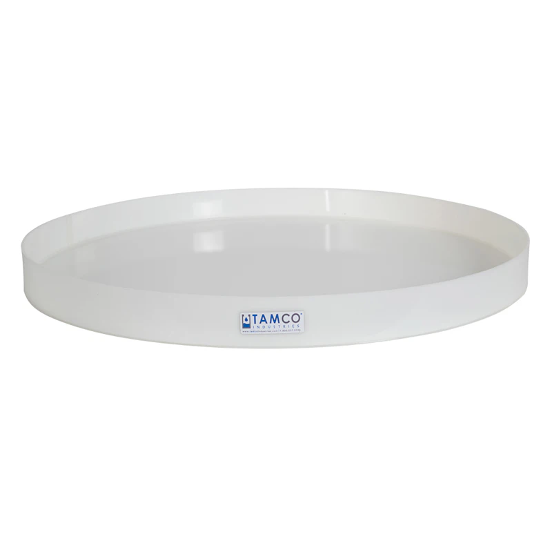 24" Dia. x 2" Hgt. HDPE Fabricated Tamco® Tray (Cover Sold Separately)