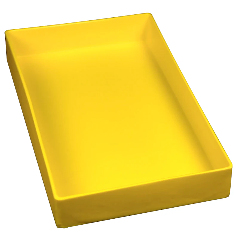 20" L x 12" W x 3" Hgt. Yellow Tamco® Tray