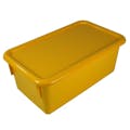 Yellow Stowaway® Box with Lid - 8" L X 13-1/2" W X 5-1/2" Hgt.