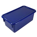 Blue Stowaway® Box with Lid - 8" L X 13-1/2" W X 5-1/2" Hgt.