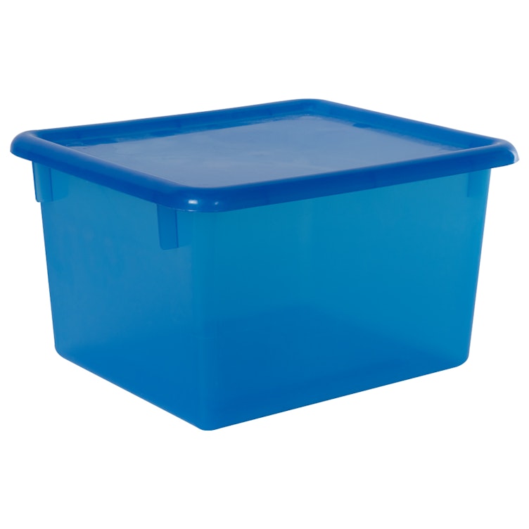 Blueberry Small Stowaway® Shelf Box with Lid - 10-1/2" L x 9" W x 6" Hgt.