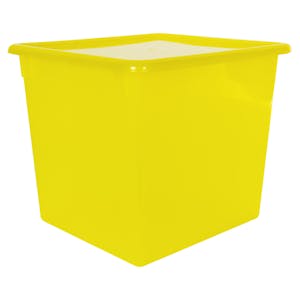 Lemon Large Stowaway® Shelf Box with Lid - 12" L x 11" W x 10-1/4" Hgt.