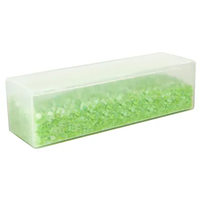 40 Dram Translucent Flex-A-Top Box - 5.27" L x 1.63" W x 1.5" Hgt.
