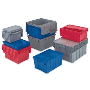 Totes with Attached Flip-Top Lids