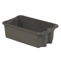 24" L x 14" W x 8" Hgt. Gray Polylewton® Stack-N-Nest® Container