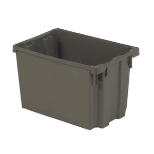 20" L x 13" W x 12" Hgt. Gray Polylewton® Stack-N-Nest® Container
