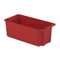 20" L x 10" W x 9" Hgt. Red Nest & Stack Box