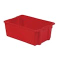 28" L x 18" W x 10" Hgt. Red Polylewton® Stack-N-Nest® Container