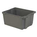30" L x 24" W x 15" Hgt. Gray Polylewton® Stack-N-Nest® Container