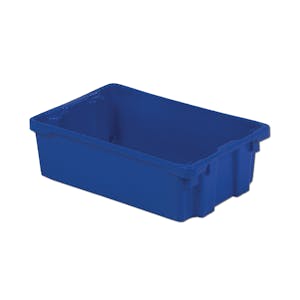 20" L x 12" W x 6" Hgt. Dark Blue Polylewton® Stack-N-Nest® Container