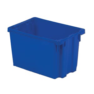 20" L x 13" W x 12" Hgt. Dark Blue Polylewton® Stack-N-Nest® Container