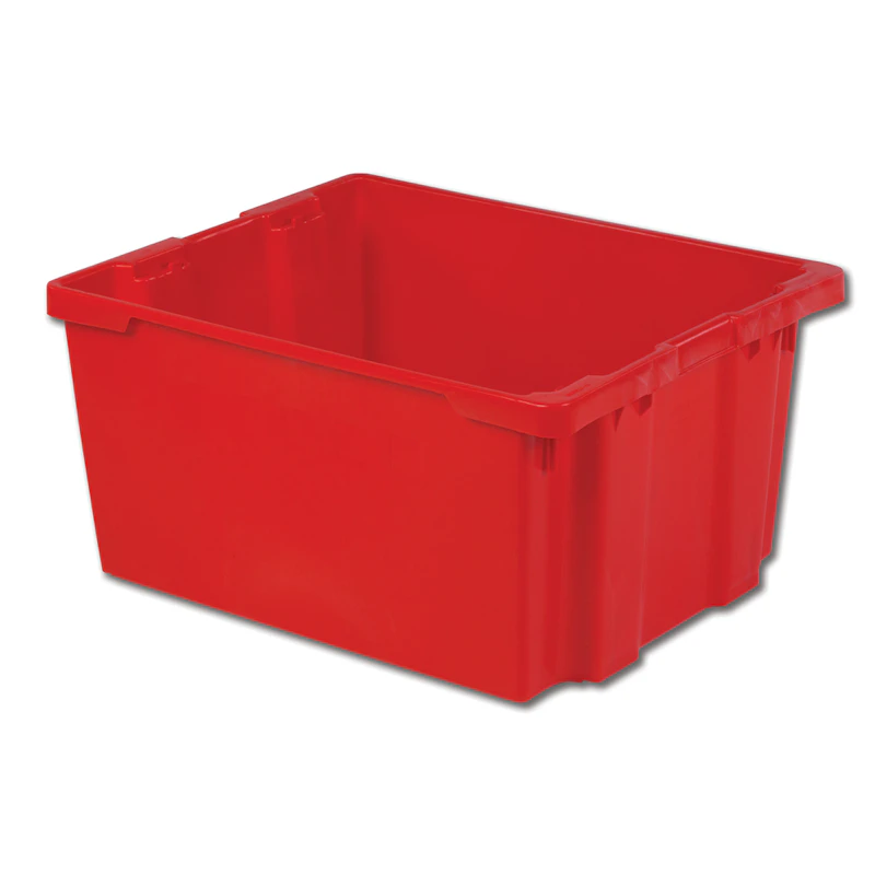 30" L x 24" W x 15" Hgt. Red Polylewton® Stack-N-Nest® Container