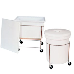 Polyethylene Rectangular & Round Mobile Containers with Covers