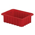10-7/8" L x 8-1/4" W x 3-1/2" Hgt. Red Divider Box