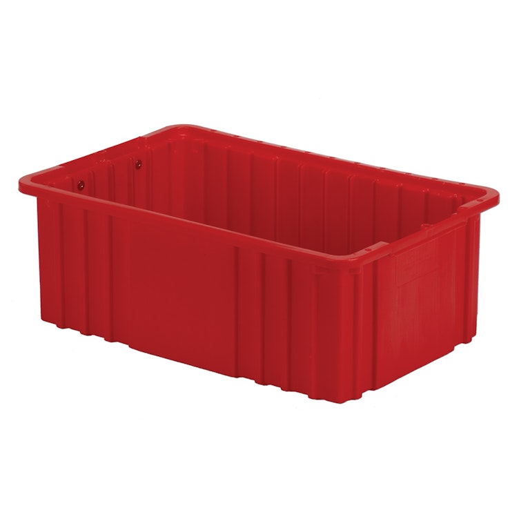 16-1/2 L x 10-7/8 W x 6 Hgt. Red Divider Box