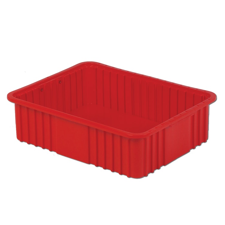 22-5/16" L x 17-5/16" W x 6" Hgt. Red Divider Box