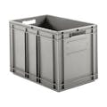 24" L x 16" W x 16-1/2" Hgt. Gray  Container with Solid Sides & Base