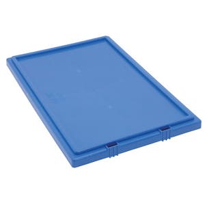 Blue Cover for 23-1/2" L x 15-1/2" W Quantum® Stack & Nest Totes