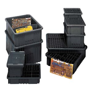 Quantum® Conductive Dividable Grid Containers, Dividers & Covers