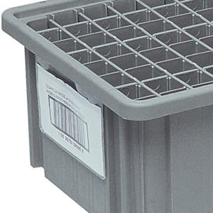 2" x 8" Card Holder for 2-1/2", 3" & 3-1/2" Tall Quantum® Dividable Grid Containers