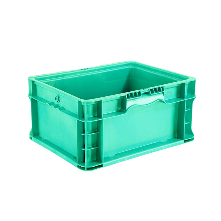 24" L x 15" W x 9.5" Hgt. Green StakPak Container