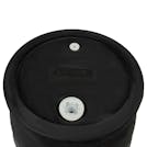 30 Gallon Black Tamco® Closed Head Drum with 3/4" & 2" NPS Bungs