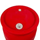 30 Gallon Red Tamco® Closed Head Drum with 3/4" & 2" NPS Bungs
