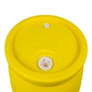 30 Gallon Yellow Tamco® Closed Head Drum with 3/4" & 2" NPS Bungs