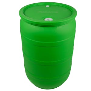 55 Gallon Green Tamco® Closed Head Drum with 3/4" & 2" NPS Bungs
