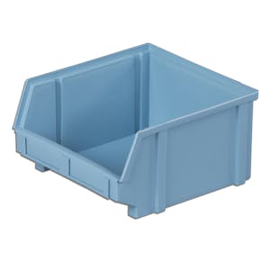 9-1/2" L x 8-3/4" W x 5" Hgt. Plastibox® Parts Bin with 2 Compartments