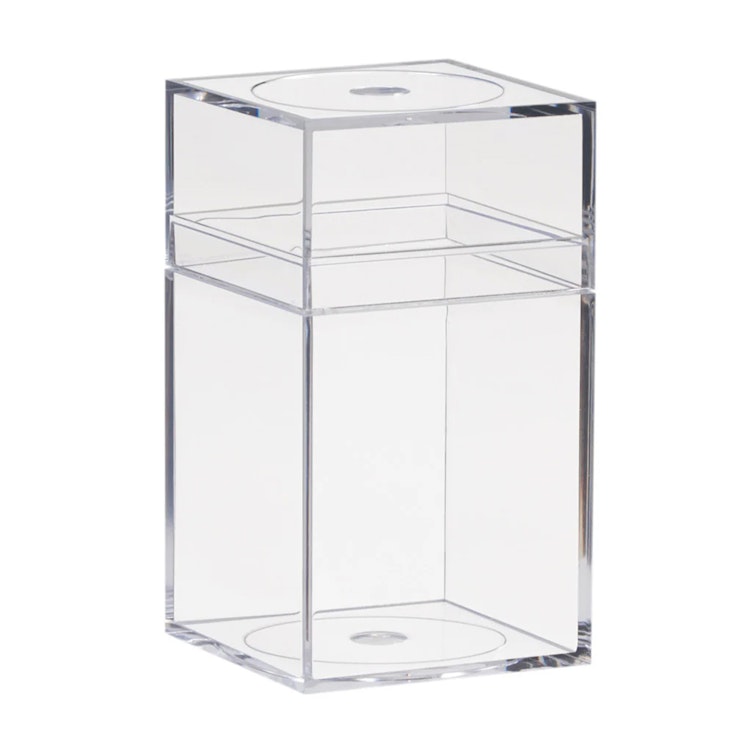 Clear Polystyrene Box with Tall Lid - 1-5/8" L x 1-5/8" W x 2-7/8" Hgt. (Case of 25)