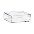Clear Polystyrene Box with Tall Lid - 2" L x 2" W x 3/4" Hgt. (Case of 16)