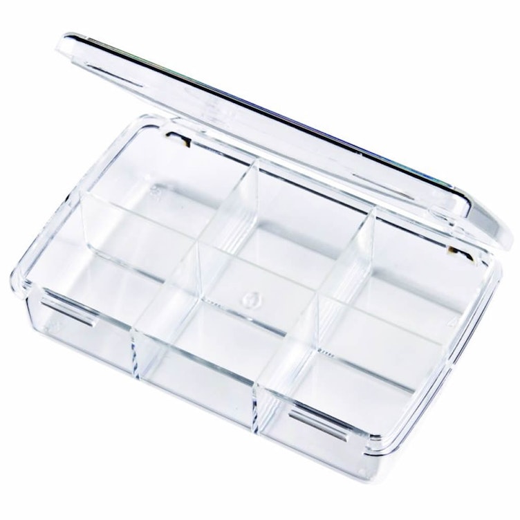 Diamondback Box with 6 Compartments - 4-1/2" L x 2-11/16" W x 1" Hgt.
