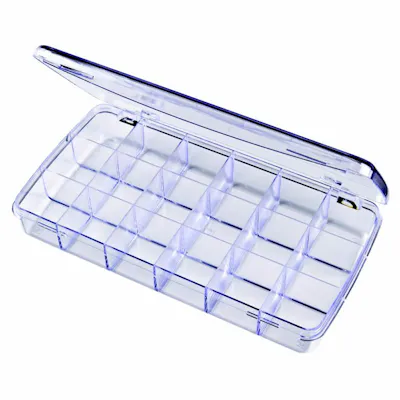 Diamondback™ Box with 18 Compartments (1 Size) - 8-7/16" L x 4-1/4" W x 1-3/16" Hgt.