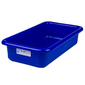 18" L x 10" W x 4" Hgt. Blue Polyethylene Tamco® Tote Pan