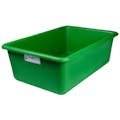 24" L x 16" W x 8" Hgt. Green Polyethylene Tamco® Tote Pan