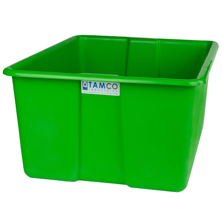 30" L x 20" W x 15" Hgt. Green Polyethylene Tamco® Jumbo Tote Pan