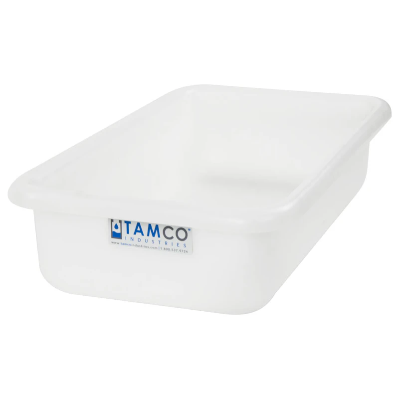 18" L x 10" W x 4" Hgt. Natural Polyethylene Tamco® Tote Pan